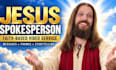 have jesus give a custom message or promo