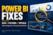 fix one power bi dax measure and its report visual