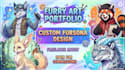 draw custom furry art and fursona characters