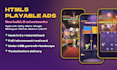 create HTML5 playable ads for applovin, unity ads, meta, google, tiktok