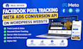 real estate facebook pixel tracking meta ads conversion API on wordpress website