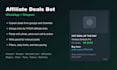build a whatsapp telegram affiliate deals bot