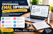 write high converting email copy, email sequences and newsletters