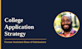create your college admissions strategy and application plan