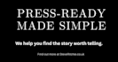 write a professional music press release
