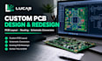 create custom pcb layout, circuit board design, schematic in kicad and easyeda