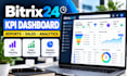 build bitrix24 KPI dashboard reports and sales analytics