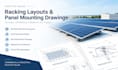design commercial solar racking layouts and rooftop panel mounting drawings