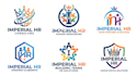 design a office, imperial, and HR logo
