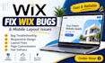 fix wix bugs and mobile layout issues