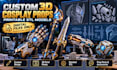 design custom 3d cosplay props and printable stl models