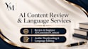proofread and edit your arabic content or review ai text