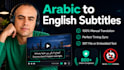 manually make english subtitles to your arabic video