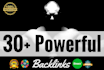 create 30 very strong citation and trust tf40 links