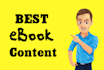 write a perfect ebook