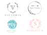 design 2x beautiful feminine logo