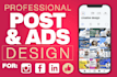 design creative posts and ads for facebook and instagram