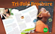 design professional tri fold brochure trifold