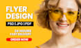 design business flyers and social media post designs