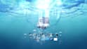 create this underwater logo animation