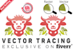 manually vector trace your logo or image to high quality vector