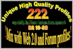 create 222 HQ mix profiles with da up to 80 and ping