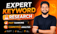 advance SEO keyword research with longtail and competitor analysis