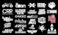 dj, band music typography, edm, record label, rock, rap producer logo