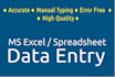 be your virtual assistant for excel, spreadsheet data entry