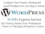 install wordpress on your server,setup new site and point domain