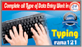 do fast and accurate data entry, typing, and excel work, PDF