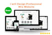 design creative and professional wix website