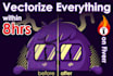 professionally vectorize your logo or anything in 8hrs