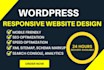 create wordpress website design or build wordpress website