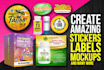 create professional labels, stickers and mockups that sell