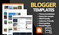 install and customize blogger template