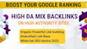 do high da mix SEO unique backlinks for google ranking