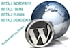 install WordPress Theme exactly like the Demo