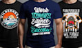create custom typography tshirt design