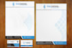 create a  clean  letterhead, print ready