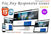 fix responsive issue or html5 css issue