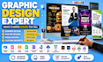 design banner, poster, menu design, graphic design work