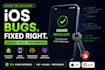 fix ios app bugs, crashes and performance issues