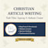 write detailed christian articles,research,and blog posts