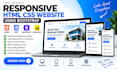 design a responsive HTML CSS website using bootstrap