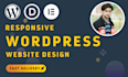 design and develop a responsive wordpress website, wordpress design