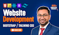 create responsive bootstrap 5, tailwind CSS websites