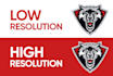 convert low res vector image to high res in 2hr