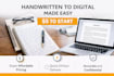 transcribe your handwritten notes fast