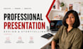 create investor pitch deck, business presentation